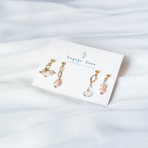 - Pearl Earrings Set  -